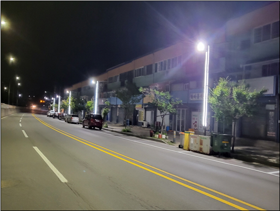 태백시, 자작나무 형상 LED 경관조명 설치 이미지 1