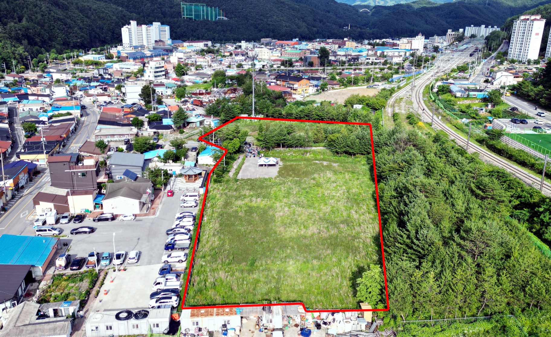 태백시, (구) 강원연료연탄 부지 주차장 60면 조성 이미지 1
